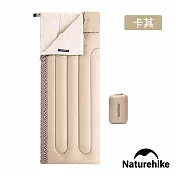 Naturehike L150質感圖騰透氣可機洗信封睡袋 標準款 卡其