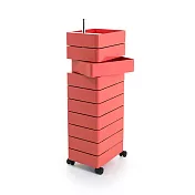 Magis 360 Container 滾輪十層置物櫃 （桃粉）