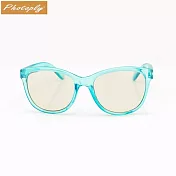 台灣製造PHOTOPLY抗藍光眼鏡兒童眼鏡QBABY(抗藍光40%,紫外光100;太空防爆鏡片)藍 藍