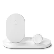 【Belkin】貝爾金 三用無線充電座- iPhone、Apple Watch、AirPods 白色