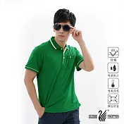 【遊遍天下】MIT男款吸濕排汗抗UV機能POLO衫(GS1001) XL 綠色