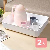 《真心良品》日系純白無雙3號收納盒-2入組