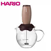 HARIO 棕色電動奶泡器組 CQT-45BR