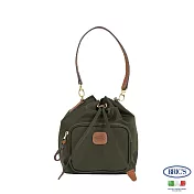 【BRIC S】 義大利時尚 防潑水 可變換手提肩背側背 水桶包- 橄欖綠