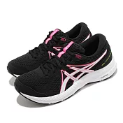 Asics 慢跑鞋 Gel-Contend 7 運動 女鞋 亞瑟士 基本 緩震 透氣 亞瑟膠 黑 粉 1012A911006 23cm BLACK/HOT PINK