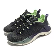Reebok 慢跑鞋 Zig Kinetica II 運動 女鞋 輕量 透氣 舒適 避震 路跑 健身 黑 紫 FX9405 24cm BLACK/PURPLE