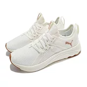 Puma 慢跑鞋 Softride Sophia 運動 女鞋 輕量 透氣 舒適 避震 路跑 健身 米白 黃 19486202 19486202 23.5cm BEIGE/YELLOW