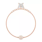 SWAROVSKI施華洛世奇 蝴蝶鑲鑽磁釦式手鍊-玫瑰金