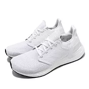 adidas 慢跑鞋 UltraBOOST 20 襪套 男鞋 EF1042 23cm WHITE/BLACK