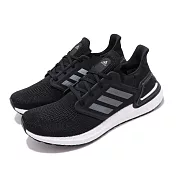 adidas 慢跑鞋 UltraBOOST 20 襪套 男鞋 EF1043 23cm BLACK/WHITE