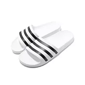 adidas 拖鞋 Adilette Aqua 男女鞋 F35539 28.5cm WHITE/BLACK