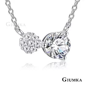 GIUMKA 925純銀項鍊 勝利之花 雪花造型 純銀項鍊 鎖骨鍊 聖誕節 禮物推薦 MNS07120 銀色