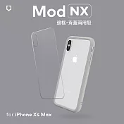 犀牛盾 iPhone XS Max Mod NX邊框背蓋兩用殼 淺灰