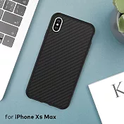 犀牛盾 iPhone XS Max SolidSuit碳纖維防摔背蓋手機殼 黑色