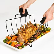 《CUISIPRO》可拆式濾油烤架(黑) | 瀝油烤架