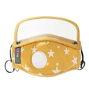 AmaZing 兒童可拆卸全臉防護口面罩送濾片x2(4色任選) _黃色