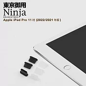【東京御用Ninja】Apple iPad Pro 11 (2021年版)專用USB Type-C傳輸底塞(3入裝) (透明)