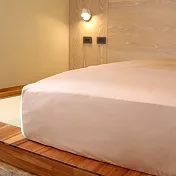 【和諧生活有機棉】有機棉6x6.2加大雙人床包 淺椰棕