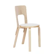 Artek Chair 66 單椅 （原木腳 x 白椅面）