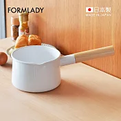 【日本FORMLADY】小泉誠 kaico日製原木單柄琺瑯牛奶鍋-1.45L