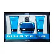 FORD MUSTANG 福特野馬 美式傳奇藍鑽 男性淡香水禮盒(淡香水100ml/沐浴膠100ml/鬍後膠100ml)-代理商公司貨