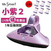 【Mr.Smart】小紫除蟎機2代紅綠燈(一年保)+贈濾網(6入組)