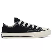 converse chuck 70 ox 低筒 中大童 帆布鞋 休閒鞋 黑色 368986c 01 黑