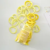 50入夢幻雙色寬版彈力髮圈罐裝 黃色系