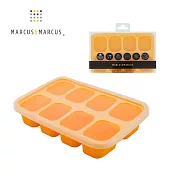【MARCUS＆MARCUS】動物樂園造型矽膠副食品分裝儲存盒-8格30ml-黃