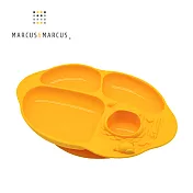 【MARCUS＆MARCUS】動物樂園造型吸力分隔餐盤-黃色