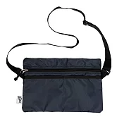 美國Drifter 防潑水420D 尼龍隨身輕扁包 純然黑