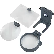 《CARSON》3in1 LED頸掛座式放大鏡 | 物品觀察 老人閱讀 年長長者 輔助視力