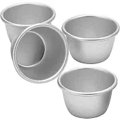 《KitchenCraft》陽極布丁小烤杯4入 | 布蕾 布丁杯 果凍模 烘焙點心 - 7.5cm