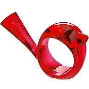 《KOZIOL》Pi鳥型餐巾環(透紅) | 餐巾扣 口布環