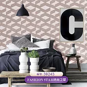 台製 時尚之星 Fashion Star 環保無毒 防燃耐熱 53X1000cm 壁紙1卷(5色選) 39243