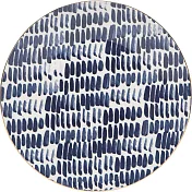 《NOW》金邊淺餐盤(靛藍直紋21.7cm) | 餐具 器皿 盤子