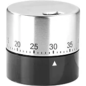 《Premier》圓形發條計時器(黑銀) | 廚房計時器