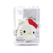 日本限定p+g design矽膠mini POCHI-Bit小錢包Hello凱蒂貓Kitty鑰匙鏈PG-3410 白色