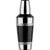 《Premier》錘紋雪克杯(波點黑650ml) | 雞尾酒 搖酒杯 搖酒器 調酒器 調酒用具