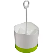 《Premier》4格餐具瀝水收納筒(綠) | 廚具 碗筷收納筒 瀝水架 瀝水桶