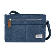 《TRAVELON》三層防盜斜背包 | 側背包 斜背包 背帶包 防割防搶 - 牛仔藍