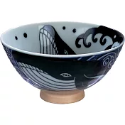 《Tokyo Design》瓷製餐碗(藍鯨12.7cm) | 飯碗 湯碗