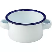 《Utopia》雙耳琺瑯餐碗(藍7cm) | 飯碗 湯碗