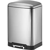 《KELA》Davino腳踏式垃圾桶 | 回收桶 廚餘桶 踩踏桶 - 霧銀12L