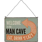 《Rex LONDON》復古鐵牌掛飾 | 吊飾 居家裝飾 - 男人聚會23cm