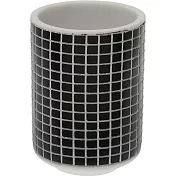 《VERSA》格紋牙刷杯 | 牙刷放置架 收納架 - 黑