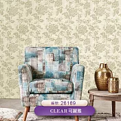 台製 可麗雅Cear 環保無毒 防燃耐熱 53X1000cm 壁紙3卷(2色選) 26169