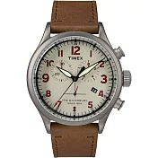 TIMEX 刻劃時代計時皮帶腕錶-TW2R38300