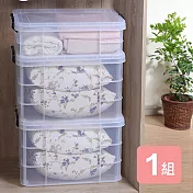 《真心良品》KEYWAY強固型掀蓋式整理箱(21L+45L)-3入組