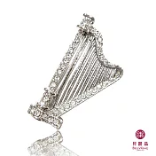 BILLY KING 貝麗晶 【樂器系列-88】(BK188) 豎琴水晶鑽胸針